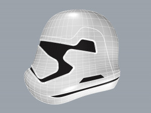 nurbs new order stormtrooper helmet 3D Model