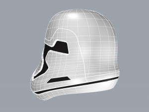 nurbs new order stormtrooper helmet 3D Model