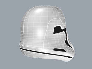 nurbs new order stormtrooper helmet 3D Model