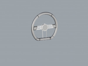nurbs steering for yacht-boat 3D मॉडल