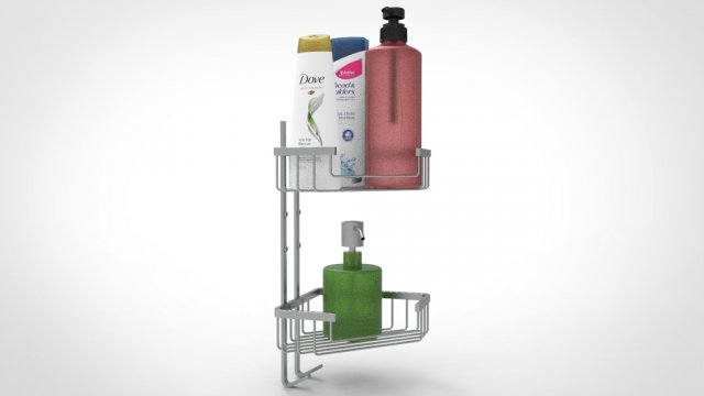nurbs bathroom shower shelves 3D 모델 .c4d .max .obj .3ds .fbx .stl .blend 