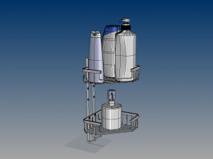 nurbs bathroom shower shelves 3D 모델