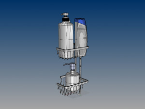 nurbs bathroom shower shelves 3D 모델