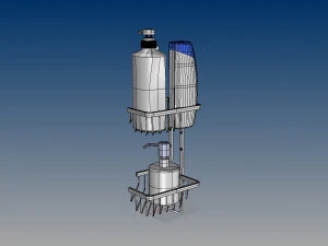 rak shower kamar mandi nurbs Model 3D