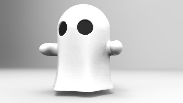 nurbs ghost 3d print 3D 프린트 모델 .c4d .max .obj .3ds .fbx .stl .blend 