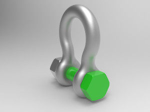 nurbs anchor shackle Model 3D