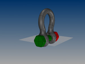 nurbs anchor shackle Model 3D