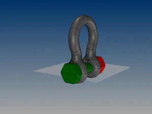 nurbs anchor shackle 3D Model