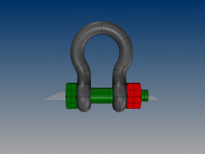 nurbs anchor shackle Model 3D