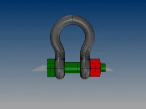 nurbs anchor shackle 3D Model