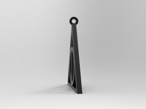 deathly hallows pendant for 3d print Model do druku 3D