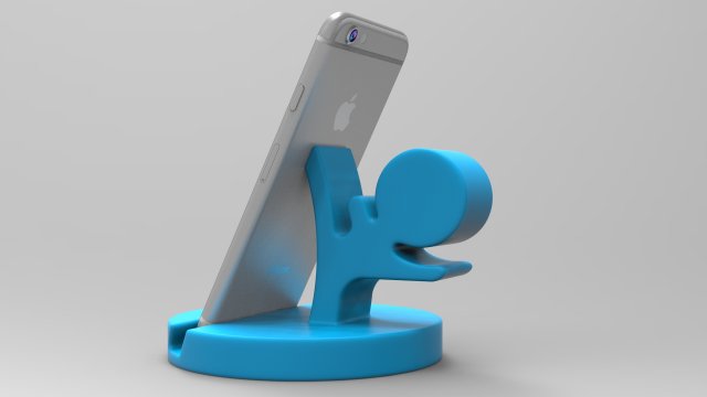 nurbs phone holder 3d print 3D Принт Модель .c4d .max .obj .3ds .fbx .stl .blend 