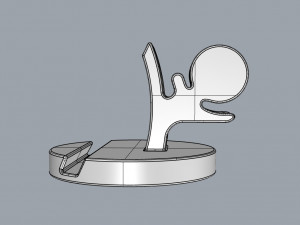 nurbs phone holder 3d print 3D Принт Модель