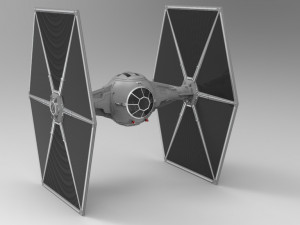 star wars tie fighter with interior  3D Print Model