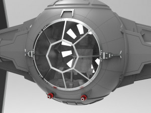 star wars tie fighter with interior 3D 프린트 모델