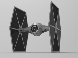 star wars tie fighter with interior 3D 프린트 모델