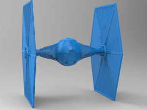 star wars tie fighter with interior 3D Print Model