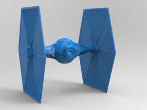 star wars tie fighter with interior 3D Print Model