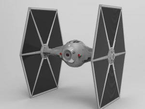 star wars tie fighter with interior 3D Print Model