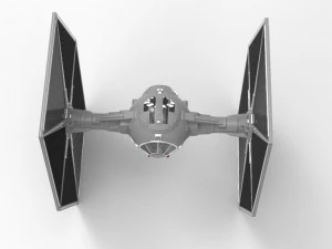 star wars tie fighter with interior 3D Print Model