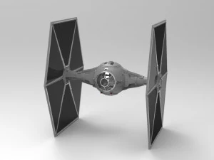 star wars tie fighter with interior 3D Print Model