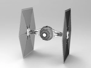 star wars tie fighter with interior 3D Print Model