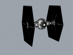 star wars tie fighter with interior 3D 프린트 모델