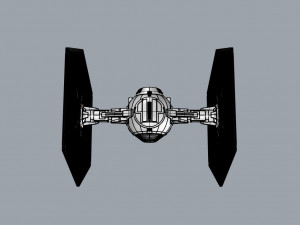 star wars tie fighter with interior 3D 프린트 모델