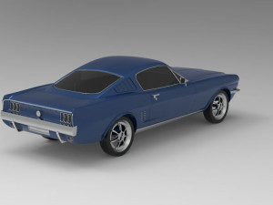 1967 mustang nurbs and 3d printable Modelo de Impressão 3D