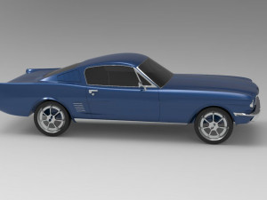 1967 mustang nurbs and 3d printable Modelo de Impressão 3D