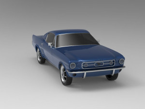 1967 mustang nurbs and 3d printable Modelo de Impressão 3D