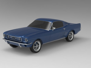 1967 mustang nurbs and 3d printable Modelo de Impressão 3D