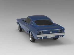 1967 mustang nurbs and 3d printable Modelo de Impressão 3D