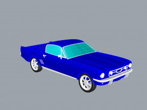 1967 mustang nurbs and 3d printable Modelo de Impressão 3D