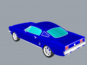 1967 mustang nurbs and 3d printable Modelo de Impressão 3D