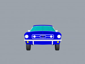 1967 mustang nurbs and 3d printable Modelo de Impressão 3D