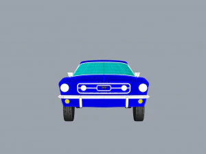 1967 mustang nurbs and 3d printable 3D Print Model