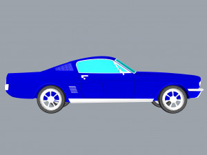 1967 mustang nurbs and 3d printable Modelo de Impressão 3D