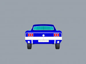 1967 mustang nurbs and 3d printable 3D Print Model