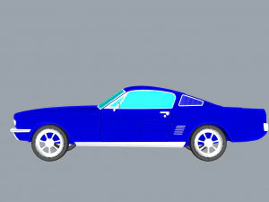 1967 mustang nurbs and 3d printable 3D Print Model