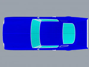 1967 mustang nurbs and 3d printable 3D Print Model