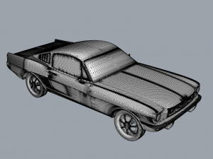 1967 mustang nurbs and 3d printable Modelo de Impressão 3D