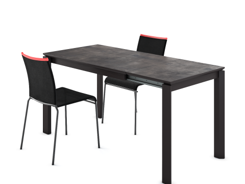 Tisch mit St&uuml;hlen 3D Modell