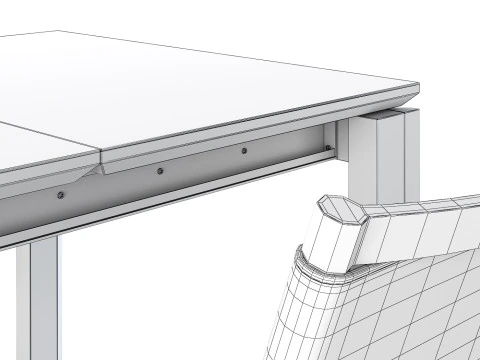 Table with chairs 3D Model