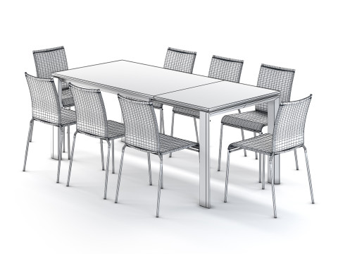 juego de comedor Modelo 3D