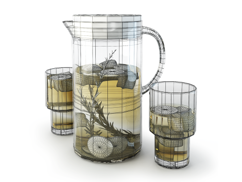 Kaltes Getr&auml;nk 3D Modell