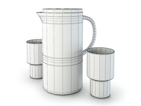 Kaltes Getr&auml;nk 3D Modell