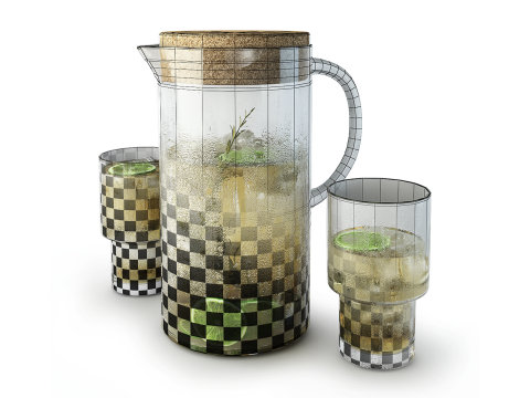 Kaltes Getr&auml;nk 3D Modell