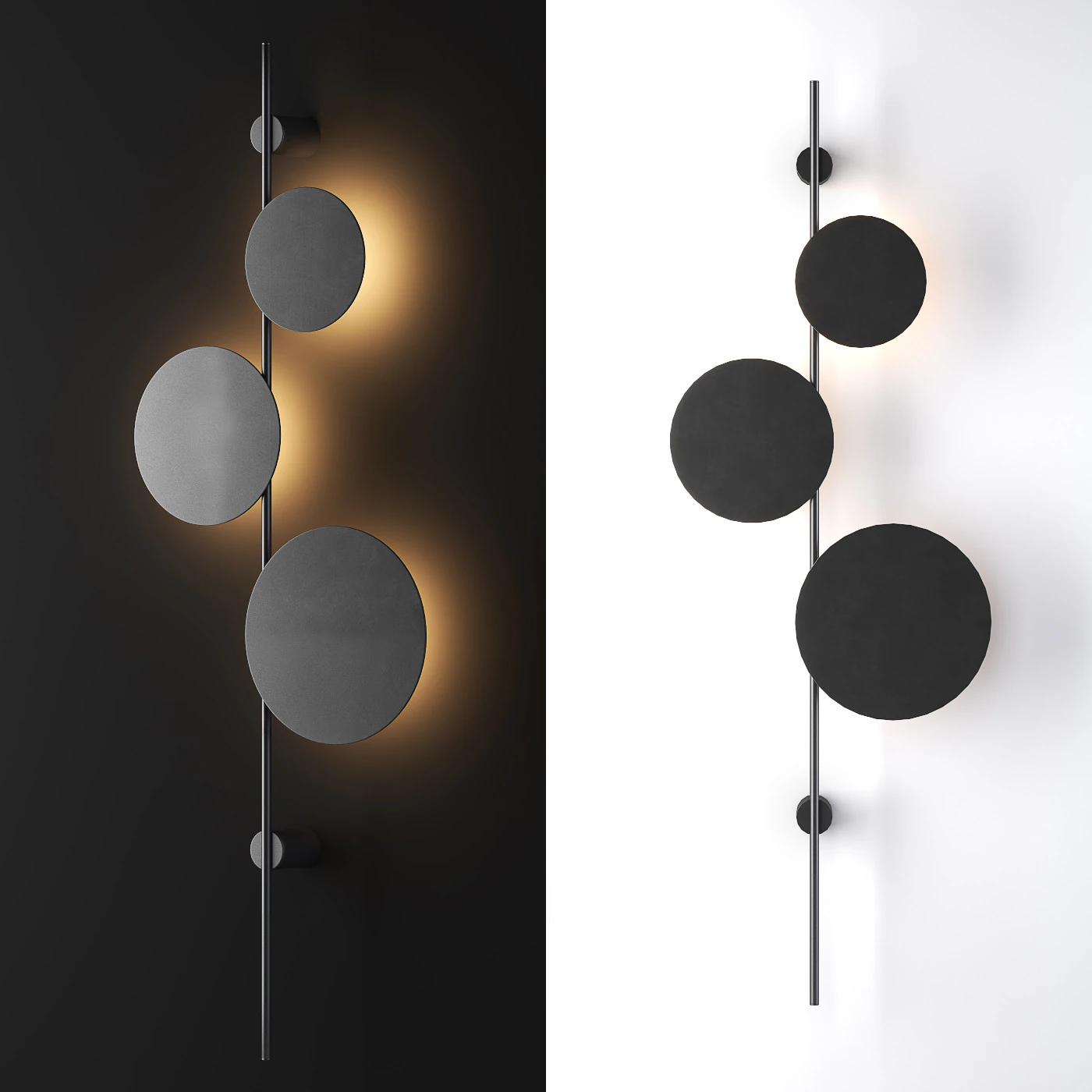 Ambiente K wallmounted lamp 3D Model .c4d .max .obj .3ds .fbx .stl .blend