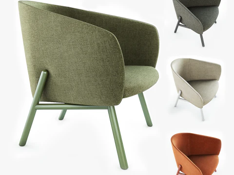 Kristalia Tuile armchair 3D Model